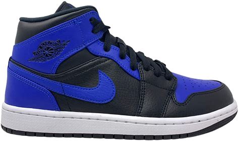 nike air jordan 1 mid blauw zwart|Blauwe Air Jordan 1 .